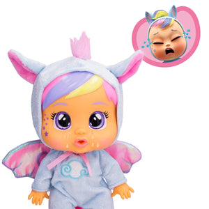 Cry Babies Loving Care Fantasy Jenna | Bambola interattiva che piange lacrime vere, con pigiama intercambiabili - Bambola giocattolo funzionale per bambini dai 18 mesi in su