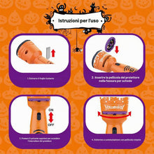 Carica l'immagine nel visualizzatore di Gallery, POPOYU 2 Pezzi Proiettore Halloween Storie Torcia per Bambini, Torcia Proiettore 24 Immagini Diverse per Compleanni Educ