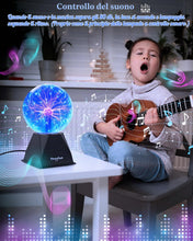 Carica l'immagine nel visualizzatore di Gallery, Theefun Sfera al Plasma 6 Pollici, Lampada al Plasma Magica Touch e Sound, Plasma Ball Interattivo Educativo di Fisica, 