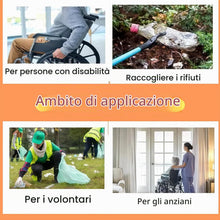 Carica l'immagine nel visualizzatore di Gallery, Pinza Telescopica Pieghevole,Pinza Raccogli Rifiuti,Bastone Prendi Oggetti,Raccoglitore Immondizia,Bastone Braccio Forte