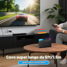 Carica l'immagine nel visualizzatore di Gallery, Caricabatterie CA CloudValley da 65 W per Nintendo Switch 2, supporta la modalità TV, con spina e cavo da 5 piedi, ricar