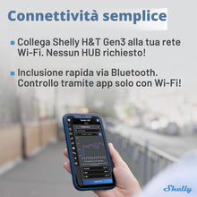 Carica l'immagine nel visualizzatore di Gallery, Shelly H&amp;T Gen3, sensore di temperatura e umidità Wi-Fi e Bluetooth