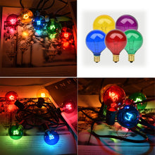 Carica l'immagine nel visualizzatore di Gallery, Lampadina Di Ricambio G40, 25 Pezzi, 7 W, 2200 K, Luce Bianca Calda, Lampadina Edison, E12, Per Balcone, Veranda, Feste,
