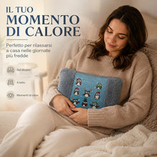 Carica l'immagine nel visualizzatore di Gallery, Borsa Acqua Calda Elettrica con Fodera in Peluche, Scaldino Elettrico