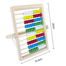 Carica l'immagine nel visualizzatore di Gallery, Diompirux Compatto e portatile Pallottoliere per Bambini Legno con 100 Perline Multicolori, Abaco di Montessori, Giochi 