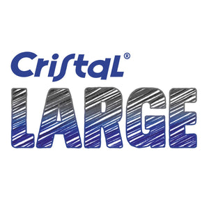 BIC Nere Penne a Sfera, Cristal Large , Ottimi per la Scuola, con Punta Ampia (1.6 mm), Confezione da 50, Fornitura per Scrivere in Ufficio e a Casa