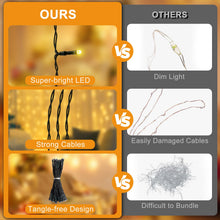 Carica l'immagine nel visualizzatore di Gallery, Catena luminosa a 50 LED a batteria, per esterni e interni, bianco