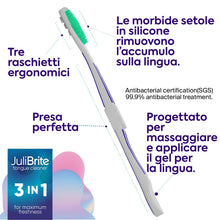 Carica l'immagine nel visualizzatore di Gallery, Kit Pulisci Lingua - Raschietto e Gel 50 ml - contro Alitosi