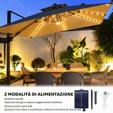 Carica l'immagine nel visualizzatore di Gallery, Luci Solari per Ombrellone,Luci per Ombrellone da Esterno Solare