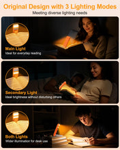 Carica l'immagine nel visualizzatore di Gallery, Gritin Gen 3 Luce per Lettura Libri a Letto-2 Sorgenti Luminose, 5 Colori
