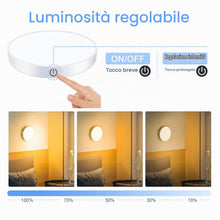 Carica l'immagine nel visualizzatore di Gallery, Ferswe luce armadio LED, 3000K ricaricabile con batteria grande da 1000 mAh, luci da attaccare per armadio, armadio, sca