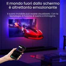 Carica l'immagine nel visualizzatore di Gallery, TV LED luci 3M cambiando sincrono con TV immagine TV retroilluminazione TV con sensore AR musica sincronizzazione App RG