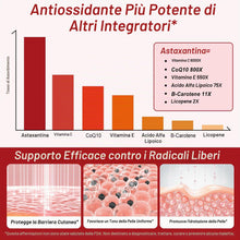 Carica l'immagine nel visualizzatore di Gallery, Astaxantina Pura 12 mg, Astaxanthin Naturale per 4 Mesi | Non OGM - 120 Capsule
