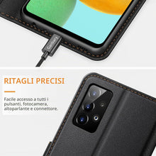 Carica l'immagine nel visualizzatore di Gallery, Ganbary Cover Samsung Galaxy A52 4G / A52 5G / A52S 5G, Completa Protettiva Caso PU Pelle Premium Portafoglio Custodia p