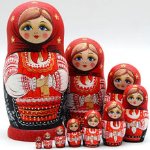 Carica l'immagine nel visualizzatore di Gallery, Marchio di Matrioska specializzato, nesting dolls Matrioske Bambola Matrioska russa in 7 pezzi tiglio di zona frigida re