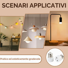 Carica l'immagine nel visualizzatore di Gallery, 2 Pezzi Adattatore Portalampada E27, Set Adattatore Presa per Lampadina 2 Poli Portalampada a Vite Convertitore Base Lam