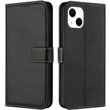 Carica l'immagine nel visualizzatore di Gallery, Cover per iPhone 13 / iPhone 14 Custodia a Libro in Pelle,Nero