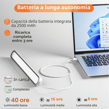 Carica l'immagine nel visualizzatore di Gallery, Realky Lampada da incasso da cucina a LED, 2 pezzi, dimmerabile, senza fili, striscia luminosa a LED ricaricabile, luce 
