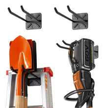 Carica l'immagine nel visualizzatore di Gallery, Ganci da Garage Heavy-Duty da 30 cm, Organizer per Attrezzi da Montare a Muro per Pneumatici, Scale e Sedie Pieghevoli –