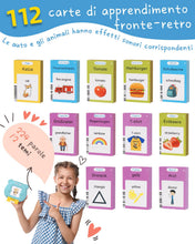 Carica l'immagine nel visualizzatore di Gallery, Winnrok Amico Vocabolo Gioco, Flashcards Bambini Italiano, Giochi Bambini 2 Anni, Giochi Montessori 2 Anni, Autismo Sensoriali Giocattoli Educativi, Imparare a parlare Colori Numero Animali 224 Parole