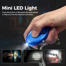 Carica l'immagine nel visualizzatore di Gallery, SUNMAY Allarme Personale, 5 Pezzi 140DB Sirena Mini Sistema di Sicurezza Torcia LED Allarme Portachiavi per Anziani, Bam