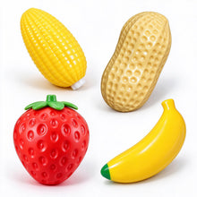 Carica l'immagine nel visualizzatore di Gallery, 4 Pezzi Squishy Set Arachide Fragola Banana Mais