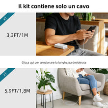 Carica l'immagine nel visualizzatore di Gallery, 1,8M 80W Cavo USB Type C a 90° per OPPO Find X9 Pro X8 N6 Reno 16 15 A7 A6