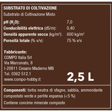 Carica l'immagine nel visualizzatore di Gallery, COMPO CACTEA Terriccio per Cactacee, Per una Crescita Omogenea delle Piante, Sacco 2,5 L