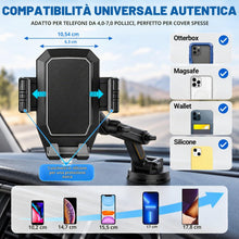 Carica l'immagine nel visualizzatore di Gallery, Supporto Telefono per Camion con Ventosa Extra Forte Portatelefono da Cruscotto e Parabrezza per Autocarro Viaggi Lunghi