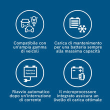 Carica l&#39;immagine nel visualizzatore di Gallery, Bosch C30 Caricabatterie per Auto, 6 V - 12 V / 3,8 A, con Carica di Mantenimento - per Batterie al Piombo-Acido, EFB, GEL, AGM e SLI da 6 V/12 V