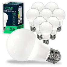 Carica l'immagine nel visualizzatore di Gallery, V-TAC 10x Lampadine LED A60 con Attacco E27 potenza 10.5W (Equivalenti a 75W) - Lampadine Nuova Generazione - 1055 Lumen