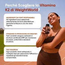 Carica l'immagine nel visualizzatore di Gallery, Vitamina K2 MK7 200µg, Vegana, 1 Compressa al Giorno, 1 Anno di Fornitura
