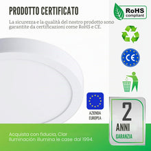 Carica l'immagine nel visualizzatore di Gallery, CLAR HYBEC - Lampade Soffitto, Plafoniera LED Esterno, Lampadario Bagno, Plafoniere a LED, Lampada Soffitto LED, Lampada