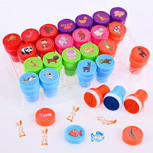 Carica l&#39;immagine nel visualizzatore di Gallery, Faburo 26Pz Timbri Bambini Sigillo Animale, Cartoni Animati Kit Set di Strumenti Auto Inchiostrazione Timbri, Regali per Feste per Bambini