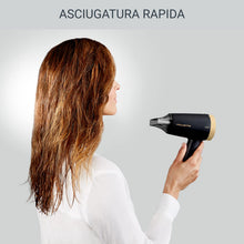 Carica l'immagine nel visualizzatore di Gallery, Rowenta CV1811 Express Style, Asciugacapelli, Potente, Super Compatto, Tecnologia Ionica, 2 impostazioni di velocità/temperatura, Design Ultraleggero, Nero