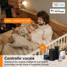 Carica l'immagine nel visualizzatore di Gallery, Presa Wifi Italiana 16A 3680W, Monitoraggio energetico Intelligente Smart Presa, Protezione Sovraccarico, Timer e Regola
