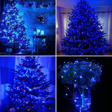 Carica l'immagine nel visualizzatore di Gallery, Luci di Natale 50M 500 LED, Catena Luminosa Filo di Rame Blu Impermeabile Luci Albero di Natale da Esterno Interno Natalizie Decorazioni per Halloween,Festa,Casa, Nozze,Giardino,Matrimonio,Balcone