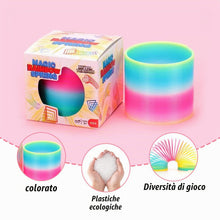 Carica l'immagine nel visualizzatore di Gallery, 2 Pezzi Giocattolo a Molla Arcobaleno Set, Spirale Spring per Adulti, Arcobaleno Spring Grande per i Favori del Partito 