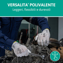 Carica l'immagine nel visualizzatore di Gallery, Ansell HyFlex 11-800 Guanti da Lavoro Professionali, Rivestimento in Nitrile Resistente all'Abrasione, Protezione Profes