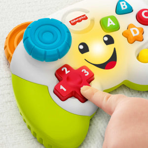 Fisher-Price Controller Gioca & Impara Ridi & Impara, Joystick Giocattolo Musicale per l'Infanzia con Luci e Contenuti Educativi, Giocattolo per Bambini 6-36 mesi, Edizione UK-Inglese , FWG12