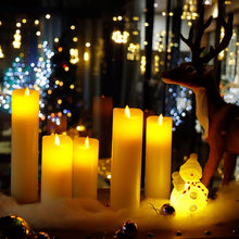 Carica l'immagine nel visualizzatore di Gallery, CCLIFE velas elettriche e LED in vera cera con telecomando, funzione timer, paraffina, funzionamento a batteria,Beige 5 pezzi