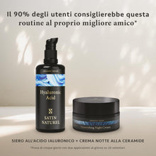 Carica l'immagine nel visualizzatore di Gallery, Siero Acido Ialuronico Viso 100ml, Siero Viso Acido Ialuronico Puro con Aloe Vera per Pelli Sensibili - Siero Viso Antirughe - Siero Idratante Viso Vegano - Hyaluronic Acid Serum - Satin Naturel