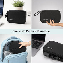 Carica l'immagine nel visualizzatore di Gallery, AiQInu Organizer Cavi Borsa da Viaggio Organizzatore Cavi Resistente All'acqua Portatile Porta Cavi Organizer per Caricatore, Chiavetta USB, Auricolare, Power Bank, Hard Disk, Scheda SD