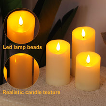 Carica l'immagine nel visualizzatore di Gallery, Forever Speed 3 Pezzi Candele LED Ricaricabili con Timer, Dimmerabile Candele Senza Fiamma con Cavo USB Flameless Candel