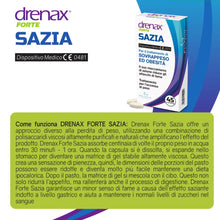 Carica l'immagine nel visualizzatore di Gallery, Drenax Forte Sazia – Dispositivo Medico CE – 45 Capsule – Uso Orale – Senza Glutine