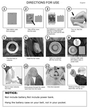 Carica l'immagine nel visualizzatore di Gallery, JASHKE Accessori per Costumi Gonfiabili Includono Pompa Dell'Aria e Custodia Batterie per Costumi Gonfiabili
