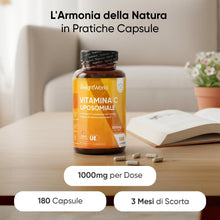 Carica l'immagine nel visualizzatore di Gallery, Vitamina C Liposomiale 1000mg, 180 Capsule Vegane di Acido Ascorbico