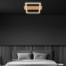 Carica l'immagine nel visualizzatore di Gallery, BRILONER - Lampada da soffitto a LED con decoro in legno, luce bianca calda, 14W, 1400 lm, plafoniera, lampada, lampada 