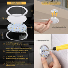 Carica l'immagine nel visualizzatore di Gallery, Lightess 6 Pezzi Luci per Armadio, 4500K Luci Sottopensile Cucina Interna Illuminazione, Bianco Neutro Ultrasottile Lamp