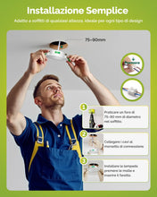 Carica l'immagine nel visualizzatore di Gallery, Fondiiz Faretti LED da Incasso per Cartongesso 5W 690lm, Foro 75-90mm IP44